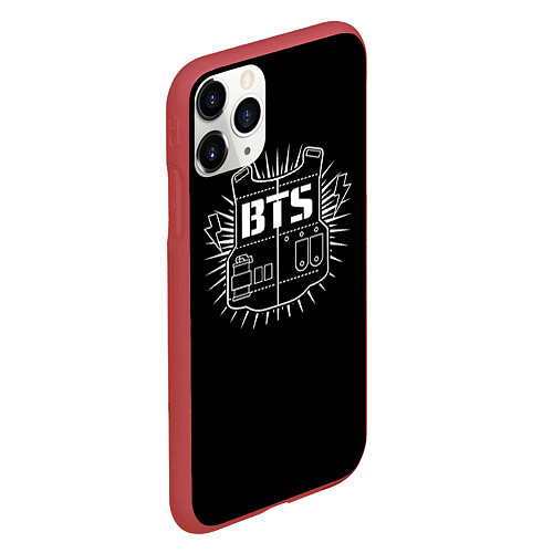 Чехол iPhone 11 Pro матовый BTS: Taehyung / 3D-Красный – фото 2