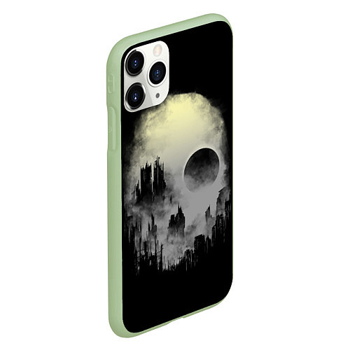 Чехол iPhone 11 Pro матовый Мертвый туман / 3D-Салатовый – фото 2