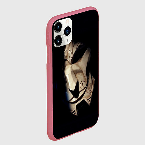 Чехол iPhone 11 Pro матовый Маска / 3D-Малиновый – фото 2