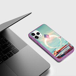 Чехол iPhone 11 Pro матовый No Mans Sky, цвет: 3D-фиолетовый — фото 2