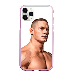 Чехол iPhone 11 Pro матовый Джон Сина, цвет: 3D-розовый