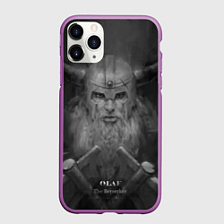 Чехол iPhone 11 Pro матовый Олаф, цвет: 3D-фиолетовый