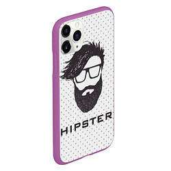 Чехол iPhone 11 Pro матовый Hipster, цвет: 3D-фиолетовый — фото 2