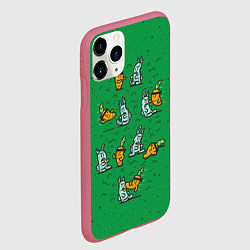 Чехол iPhone 11 Pro матовый Боевая морковь, цвет: 3D-малиновый — фото 2