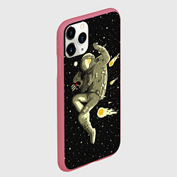 Чехол iPhone 11 Pro матовый Атака метеоров, цвет: 3D-малиновый — фото 2