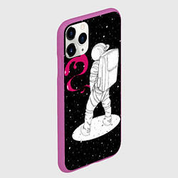 Чехол iPhone 11 Pro матовый Космическая струя, цвет: 3D-фиолетовый — фото 2
