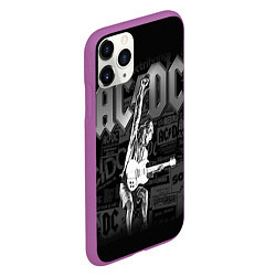 Чехол iPhone 11 Pro матовый AC/DC: Rock You, цвет: 3D-фиолетовый — фото 2