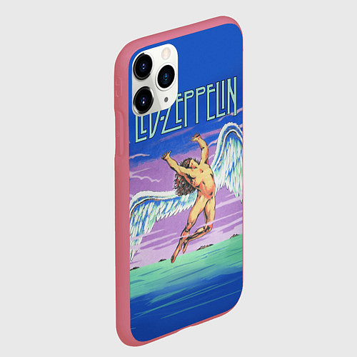 Чехол iPhone 11 Pro матовый Led Zeppelin: Angel / 3D-Малиновый – фото 2
