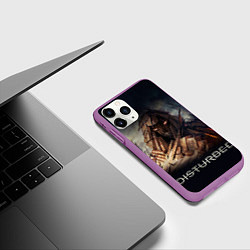 Чехол iPhone 11 Pro матовый Disturbed: Skull Mountain, цвет: 3D-фиолетовый — фото 2