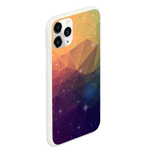 Чехол iPhone 11 Pro матовый Polygon Star / 3D-Белый – фото 2