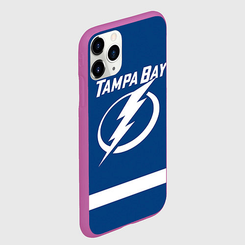 Чехол iPhone 11 Pro матовый Tampa Bay: Kucherov / 3D-Фиолетовый – фото 2