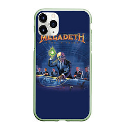 Чехол iPhone 11 Pro матовый Megadeth: Rust In Peace, цвет: 3D-салатовый