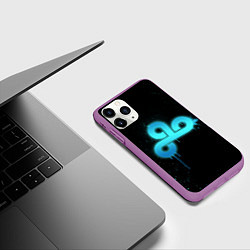 Чехол iPhone 11 Pro матовый Cloud 9: Black collection, цвет: 3D-фиолетовый — фото 2