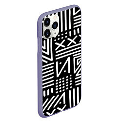 Чехол iPhone 11 Pro матовый Pattern, цвет: 3D-серый — фото 2