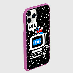 Чехол iPhone 11 Pro матовый Fatal Error, цвет: 3D-фиолетовый — фото 2