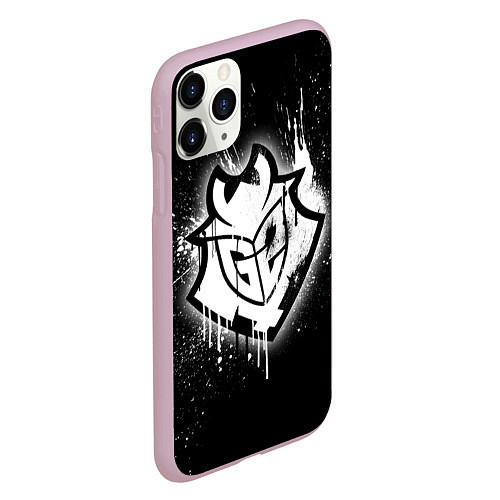 Чехол iPhone 11 Pro матовый Gamers 2: Black collection / 3D-Розовый – фото 2