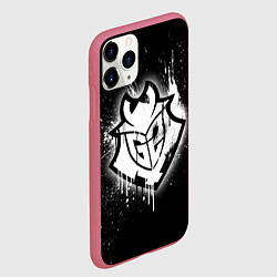 Чехол iPhone 11 Pro матовый Gamers 2: Black collection, цвет: 3D-малиновый — фото 2