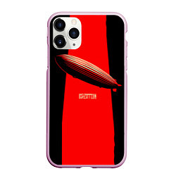 Чехол iPhone 11 Pro матовый Led Zeppelin: Red line, цвет: 3D-розовый