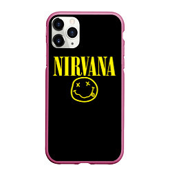 Чехол iPhone 11 Pro матовый Nirvana Rock, цвет: 3D-малиновый