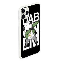 Чехол iPhone 11 Pro матовый Panda dab, цвет: 3D-белый — фото 2