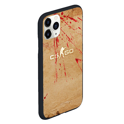 Чехол iPhone 11 Pro матовый CS:GO Blood Dust / 3D-Черный – фото 2