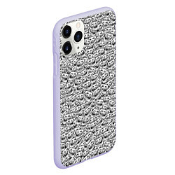 Чехол iPhone 11 Pro матовый Мегатролль, цвет: 3D-светло-сиреневый — фото 2