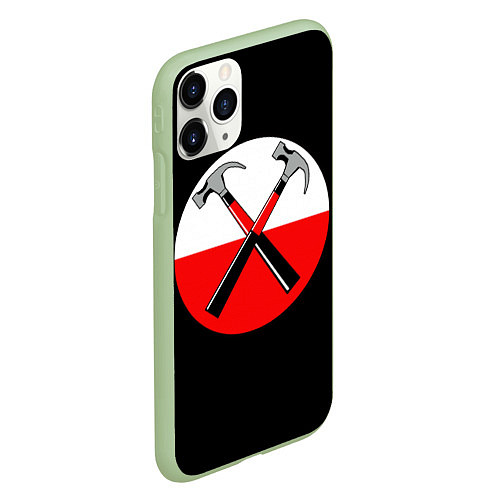 Чехол iPhone 11 Pro матовый Pink Floyd: Hammers / 3D-Салатовый – фото 2