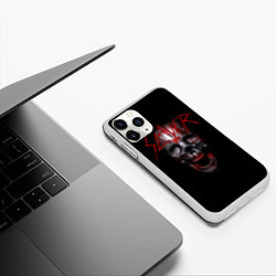 Чехол iPhone 11 Pro матовый Slayer: Wild Skull, цвет: 3D-белый — фото 2