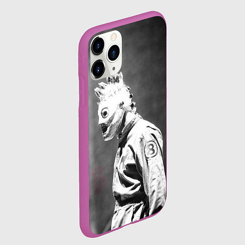 Чехол iPhone 11 Pro матовый Кори Тейлор / 3D-Фиолетовый – фото 2