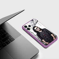 Чехол iPhone 11 Pro матовый Skrillex Boy, цвет: 3D-фиолетовый — фото 2