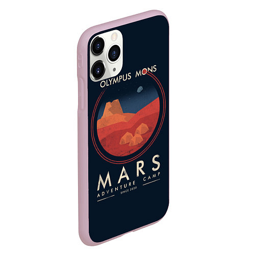 Чехол iPhone 11 Pro матовый Mars Adventure Camp / 3D-Розовый – фото 2