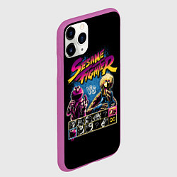 Чехол iPhone 11 Pro матовый Sesame Fighter, цвет: 3D-фиолетовый — фото 2