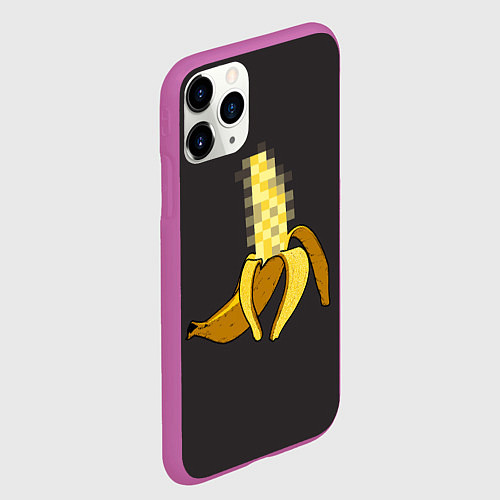 Чехол iPhone 11 Pro матовый XXX Banana / 3D-Фиолетовый – фото 2