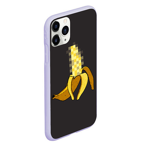 Чехол iPhone 11 Pro матовый XXX Banana / 3D-Светло-сиреневый – фото 2
