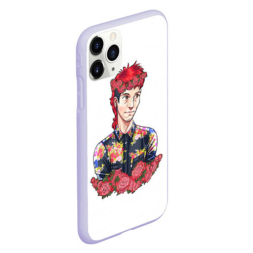 Чехол iPhone 11 Pro матовый Twenty One Pilots: Red Guy / 3D-Светло-сиреневый – фото 2