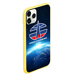 Чехол iPhone 11 Pro матовый Космические войска 7, цвет: 3D-желтый — фото 2