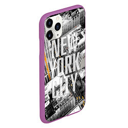 Чехол iPhone 11 Pro матовый New York City, цвет: 3D-фиолетовый — фото 2