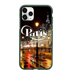 Чехол iPhone 11 Pro матовый Night Paris