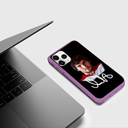 Чехол iPhone 11 Pro матовый Овечкин, цвет: 3D-фиолетовый — фото 2