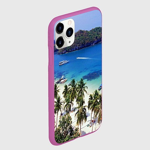 Чехол iPhone 11 Pro матовый Таиланд / 3D-Фиолетовый – фото 2