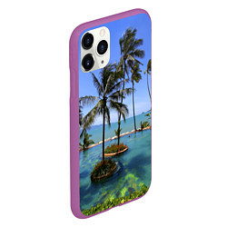 Чехол iPhone 11 Pro матовый Таиланд, цвет: 3D-фиолетовый — фото 2
