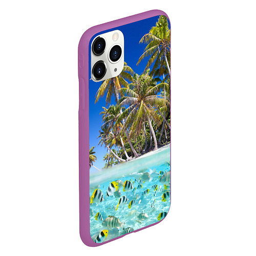 Чехол iPhone 11 Pro матовый Таиланд / 3D-Фиолетовый – фото 2
