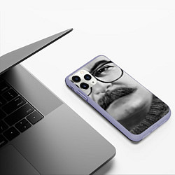 Чехол iPhone 11 Pro матовый Stalin: Style in, цвет: 3D-светло-сиреневый — фото 2