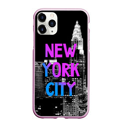 Чехол iPhone 11 Pro матовый Flur NYC, цвет: 3D-розовый