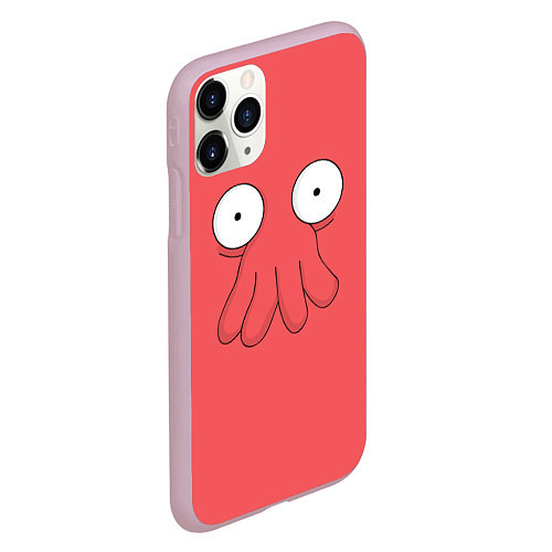 Чехол iPhone 11 Pro матовый Лицо Зойдберга / 3D-Розовый – фото 2