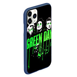 Чехол iPhone 11 Pro матовый Green Day: Acid eyes, цвет: 3D-тёмно-синий — фото 2