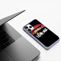 Чехол iPhone 11 Pro матовый Blink-182, цвет: 3D-светло-сиреневый — фото 2