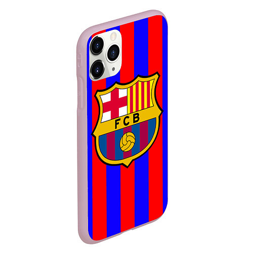 Чехол iPhone 11 Pro матовый Barca FCB Club / 3D-Розовый – фото 2