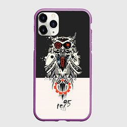 Чехол iPhone 11 Pro матовый TDD Owl 95, цвет: 3D-фиолетовый