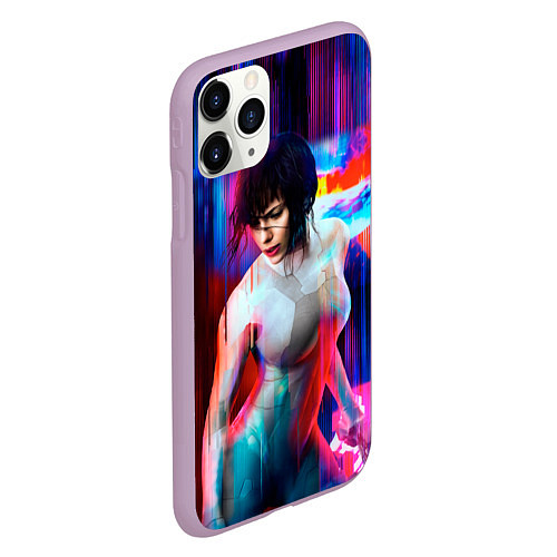 Чехол iPhone 11 Pro матовый Ghost In The Shell 13 / 3D-Сиреневый – фото 2